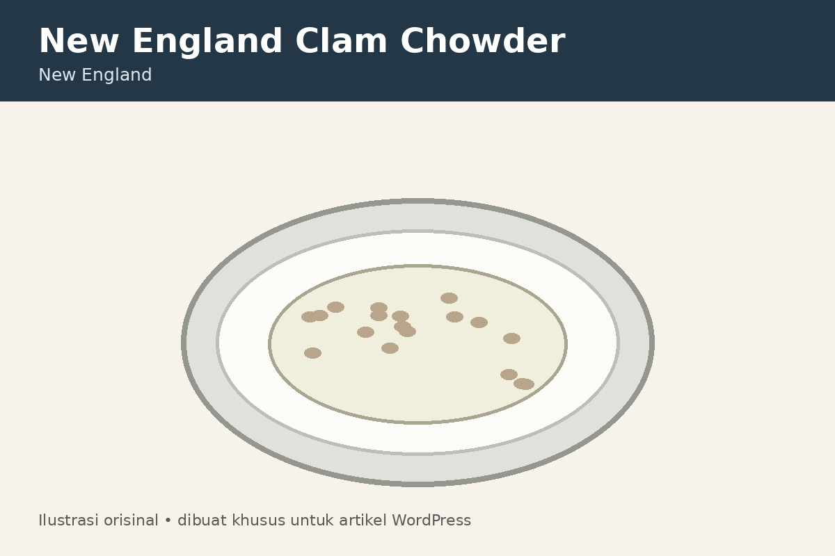 Ilustrasi New England Clam Chowder