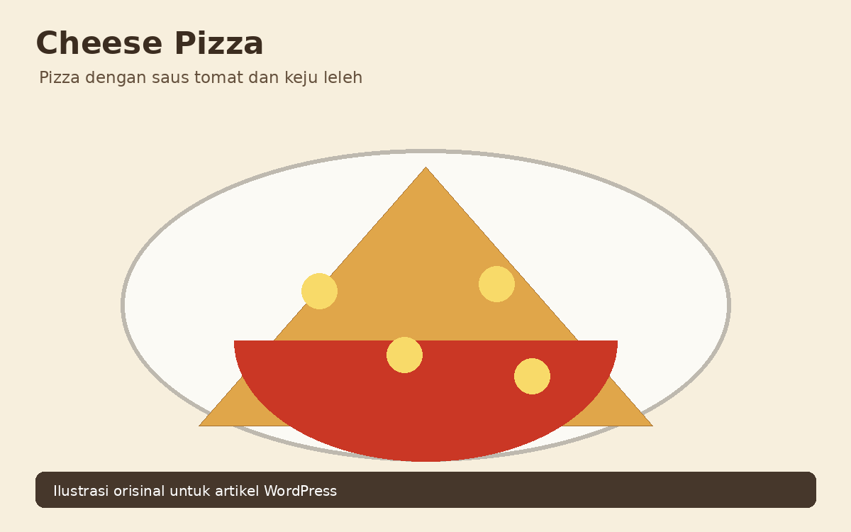Ilustrasi 2. Cheese Pizza