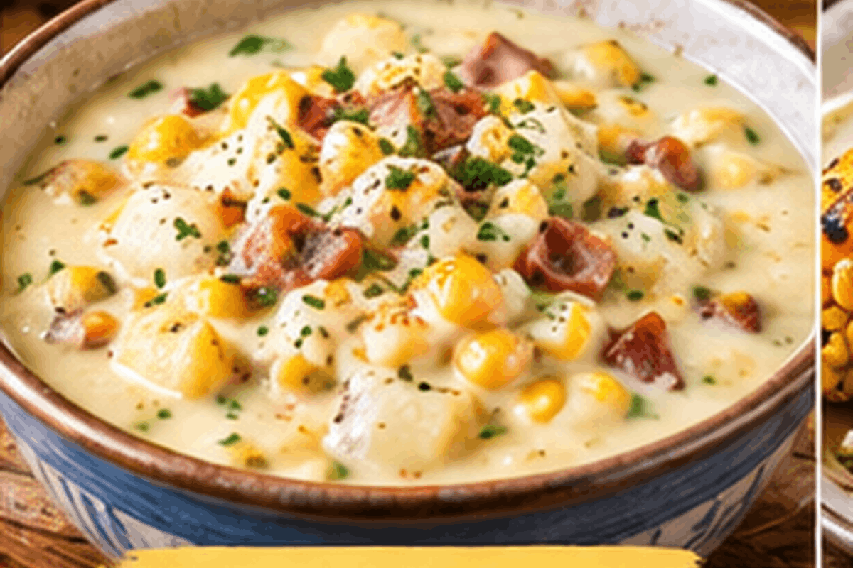 Ilustrasi corn chowder
