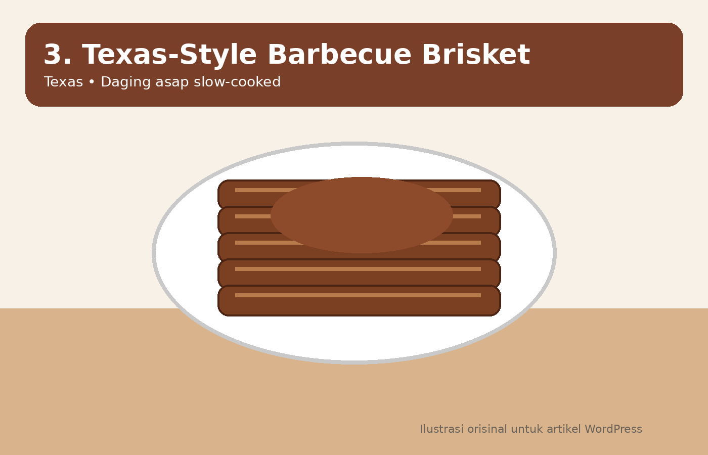 Ilustrasi Texas brisket