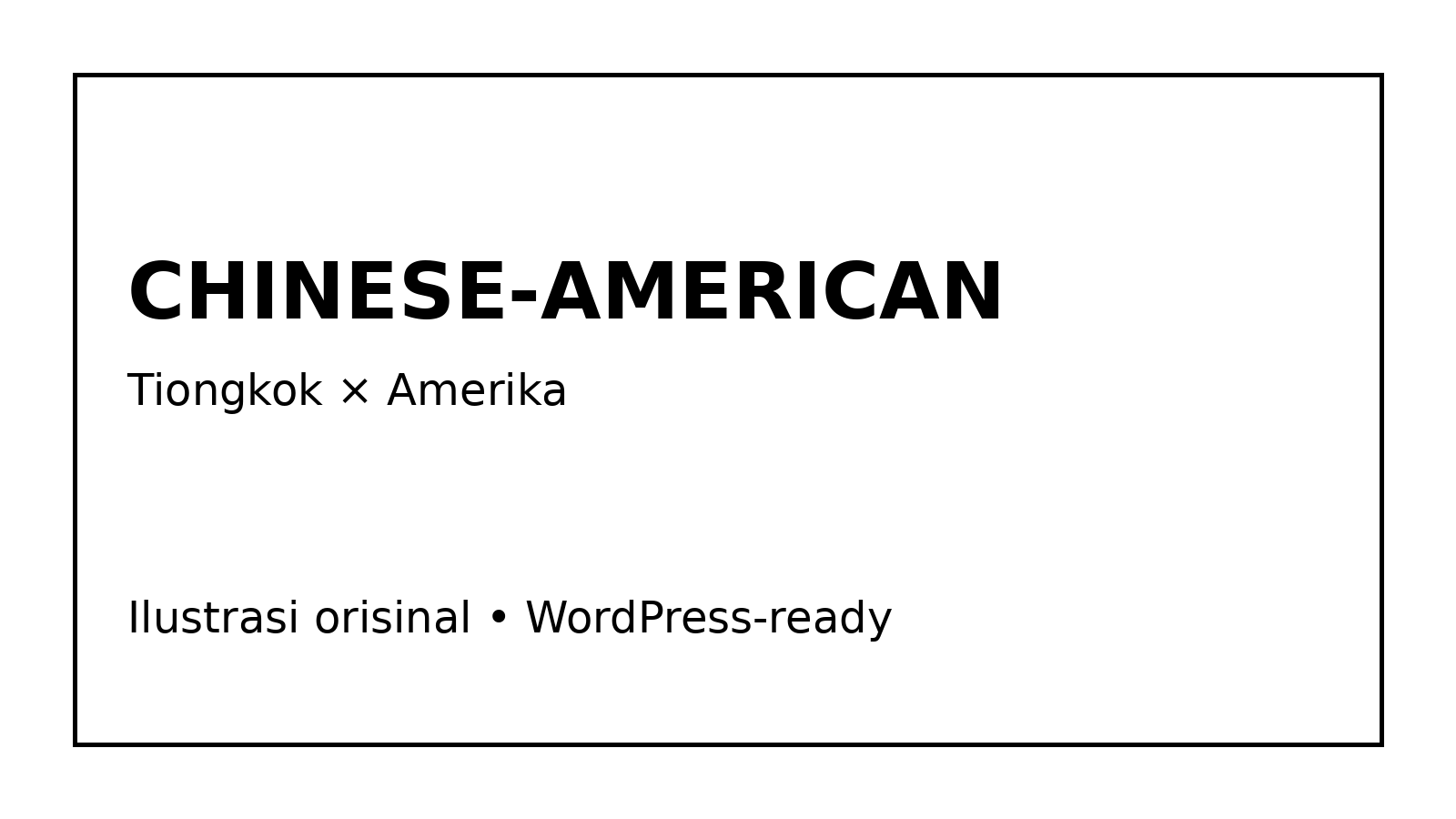 Ilustrasi makanan Chinese-American