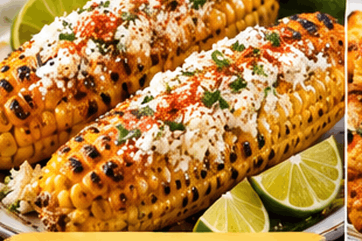 Ilustrasi corn fritters Amerika