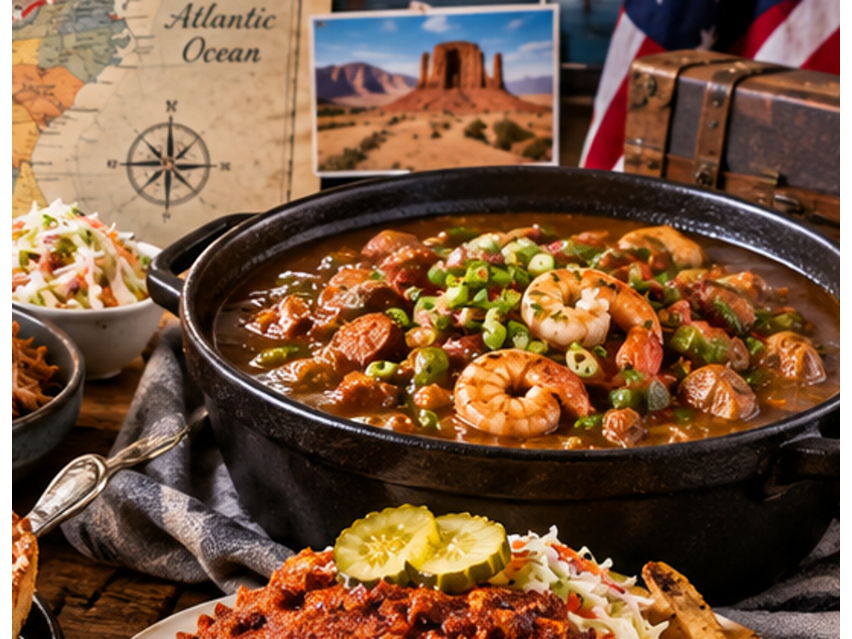 Ilustrasi Louisiana gumbo