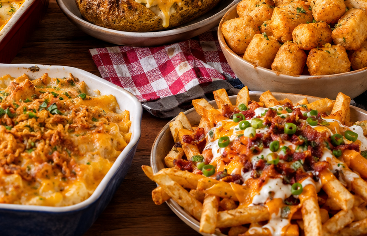 Loaded fries dan tater tots