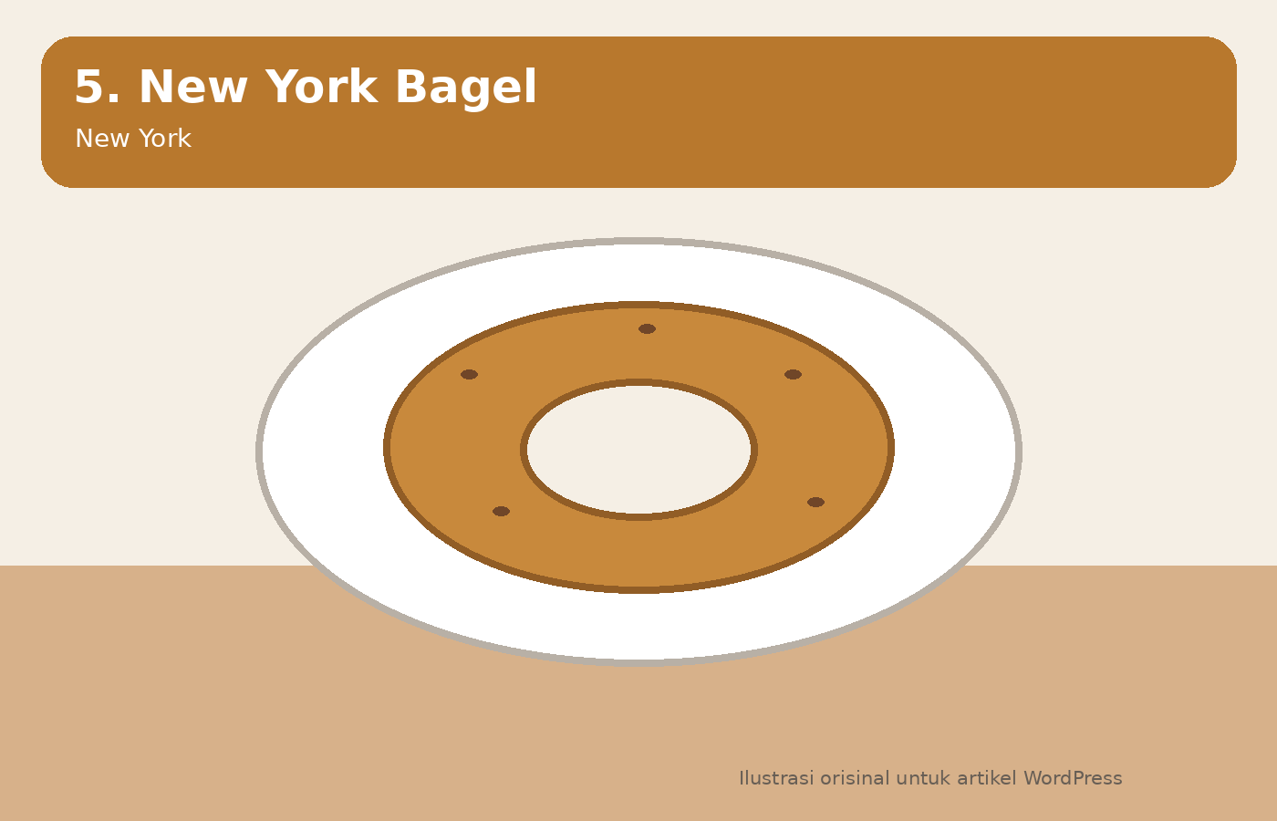 Ilustrasi New York bagel