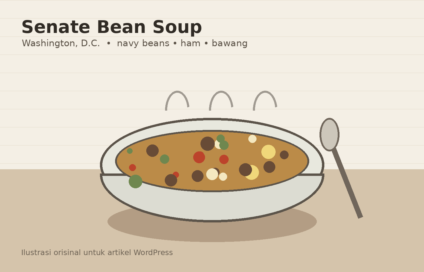 Ilustrasi Senate Bean Soup