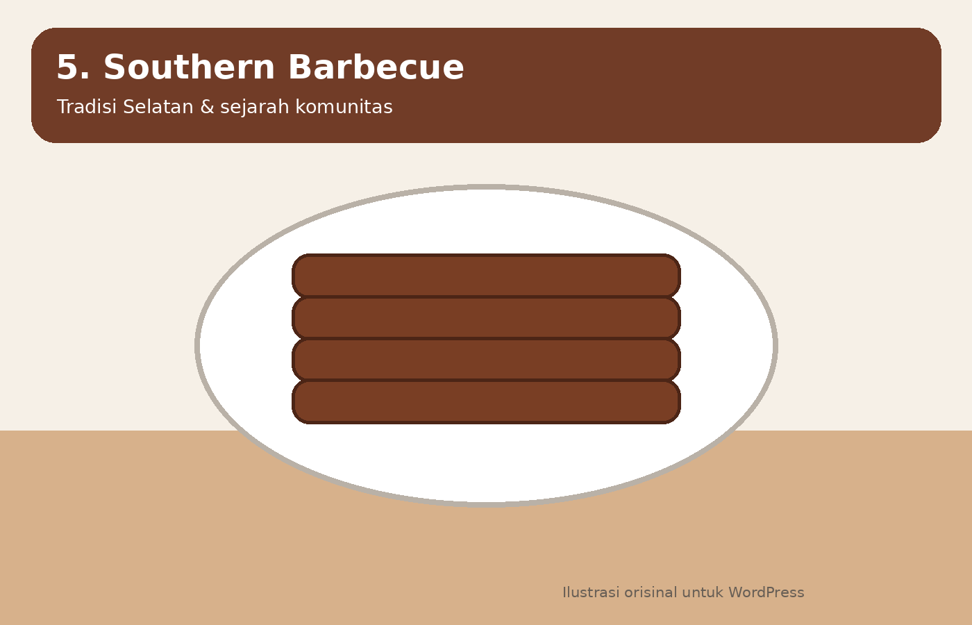 Ilustrasi Southern barbecue