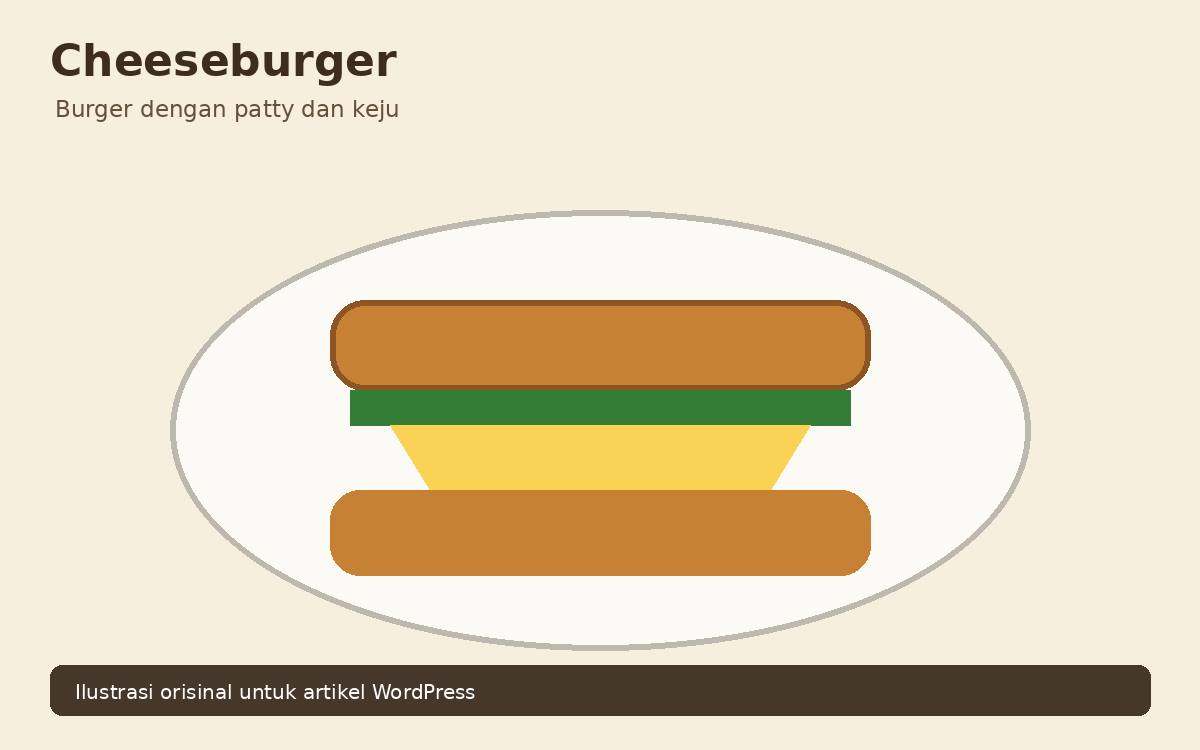 Ilustrasi 6. Cheeseburger