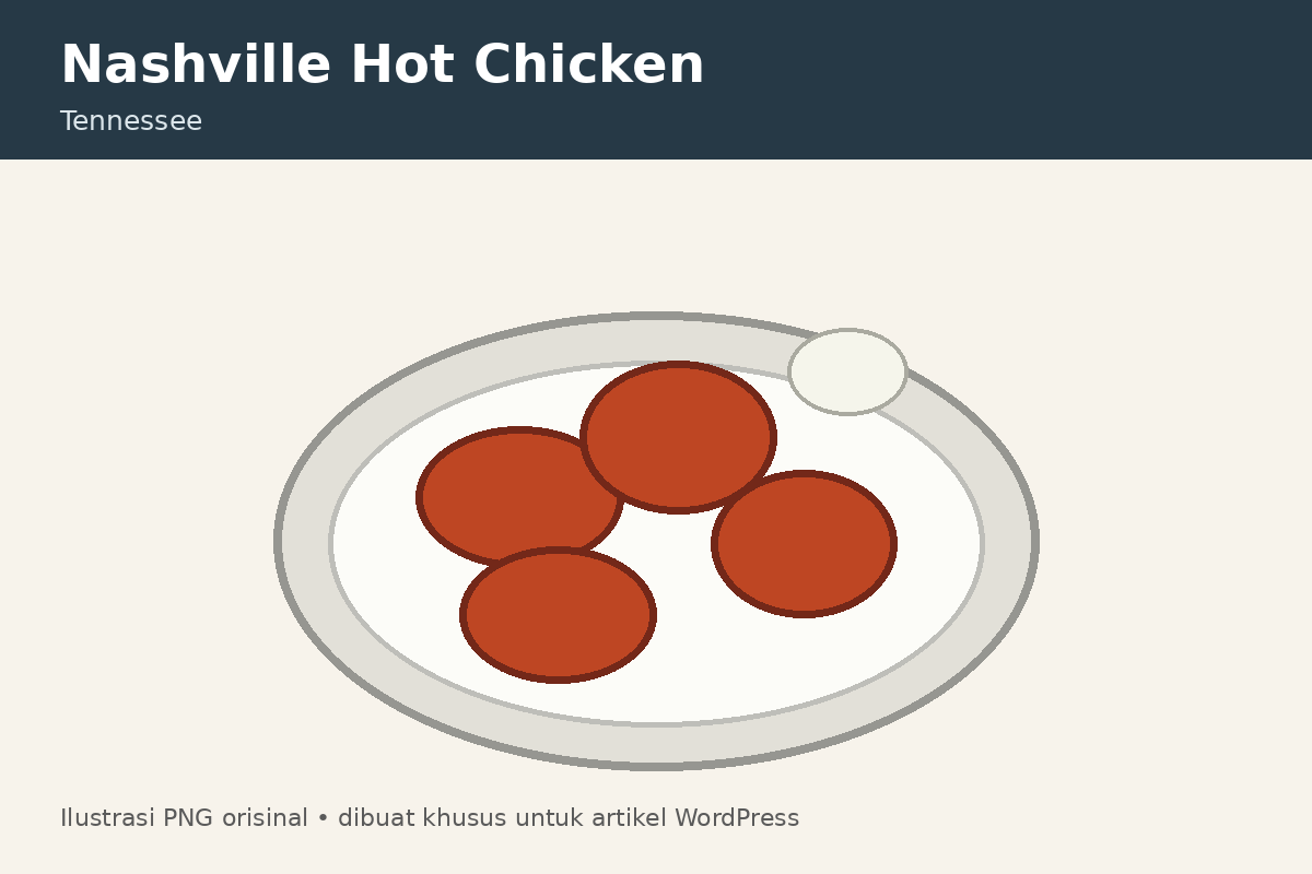 Ilustrasi Nashville hot chicken