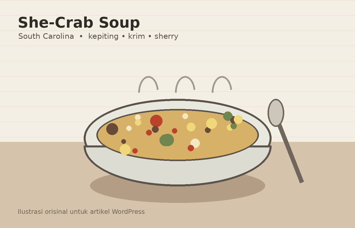 Ilustrasi She-Crab Soup