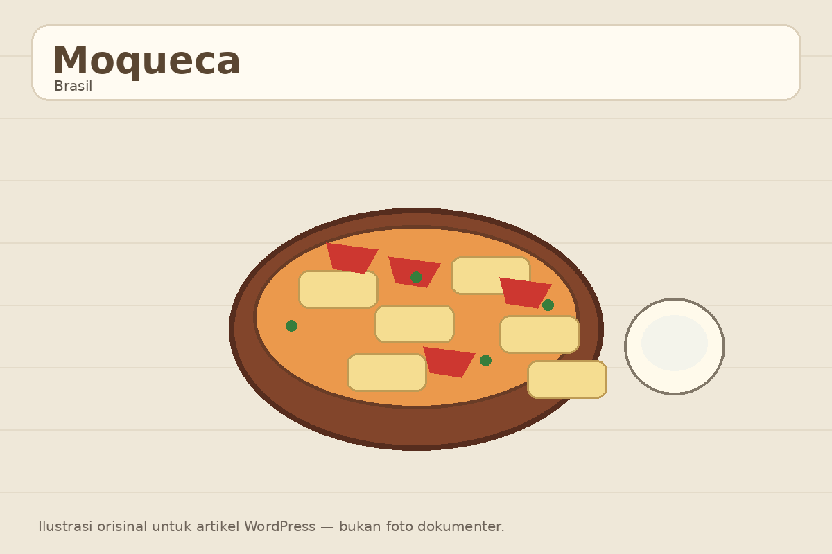 Ilustrasi moqueca khas Brasil