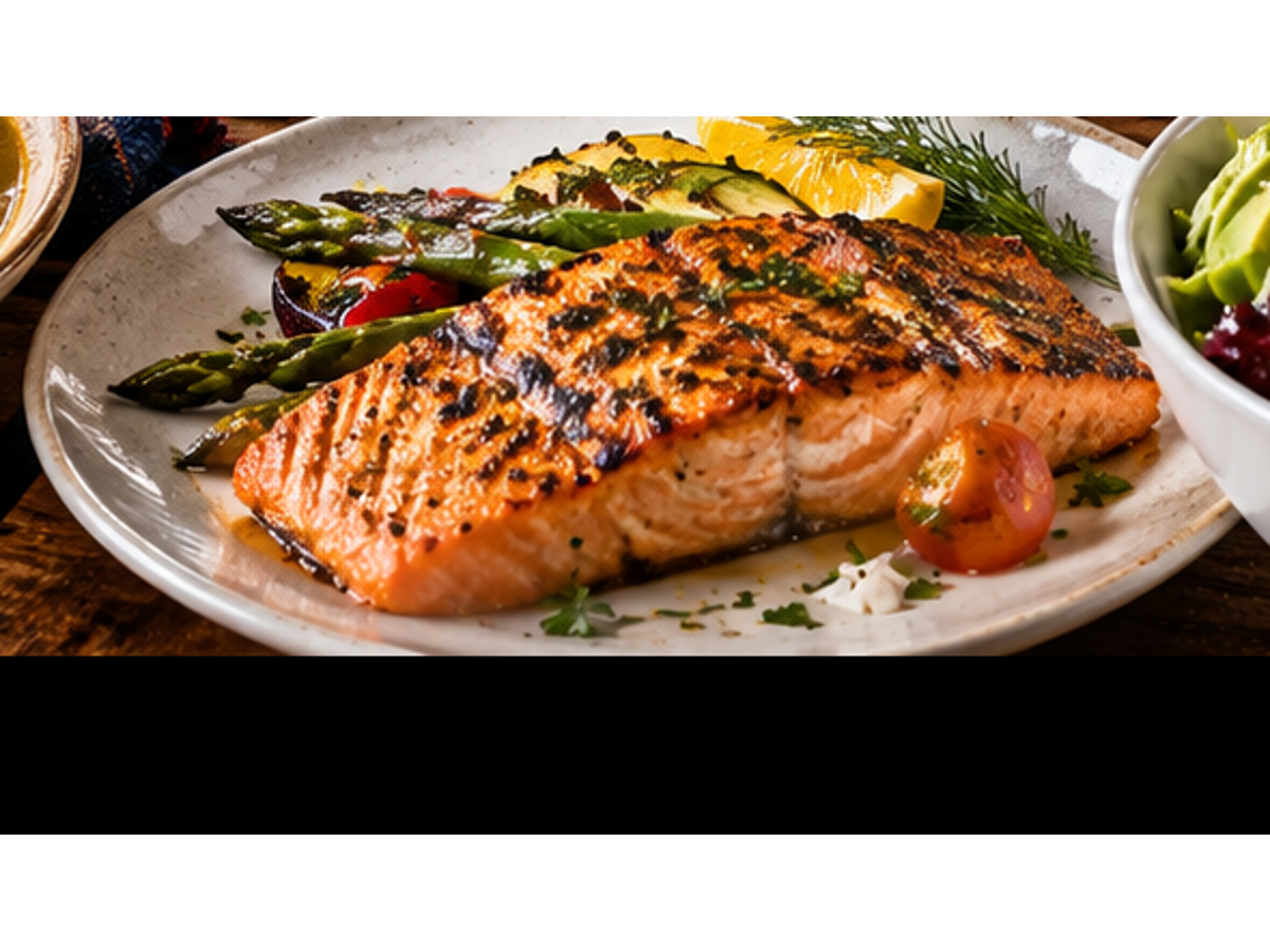 Ilustrasi salmon Pacific Northwest