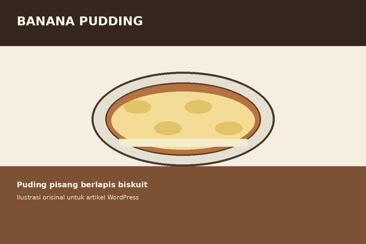 Ilustrasi banana pudding