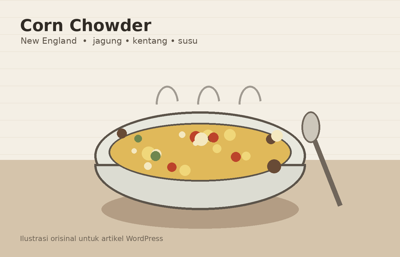 Ilustrasi Corn Chowder
