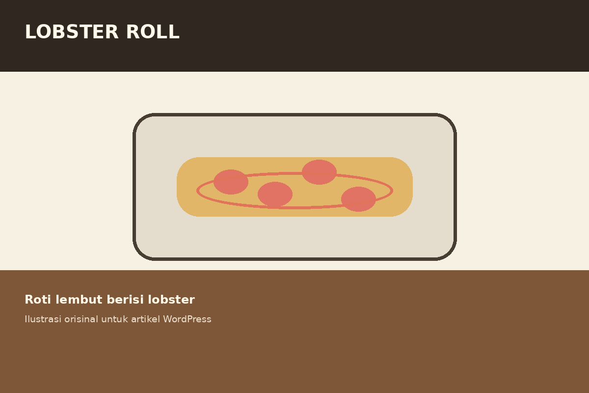 Ilustrasi lobster roll