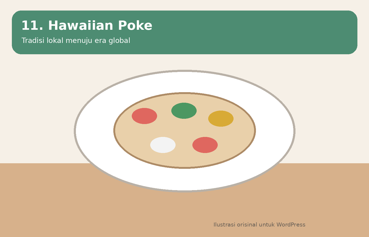 Ilustrasi Hawaiian poke