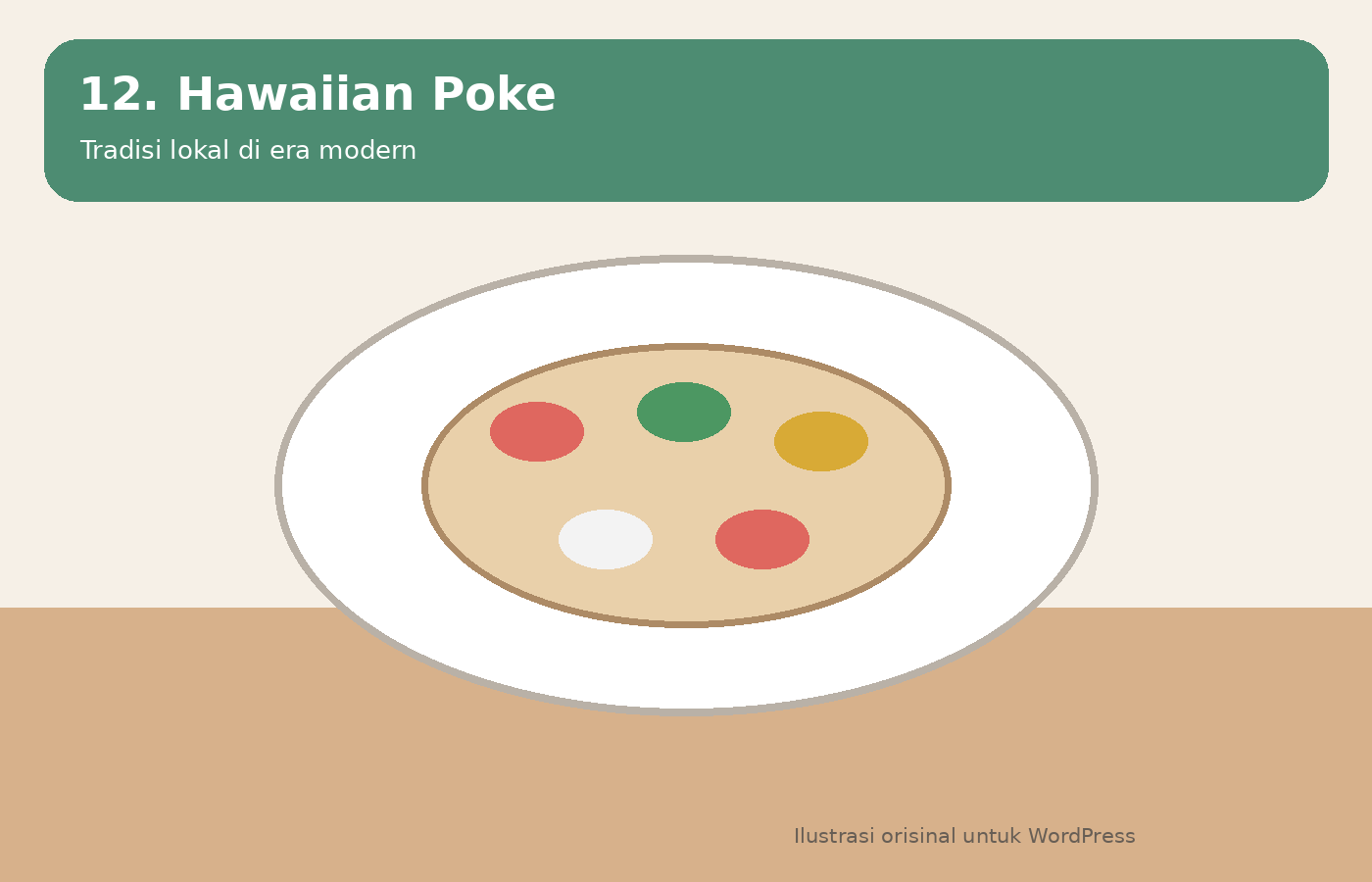 Ilustrasi Hawaiian poke