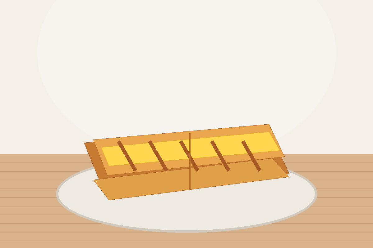 Ilustrasi grilled cheese sandwich